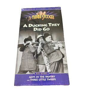 The Three‎ Stooges A Ducking They Did Go VHS Vintage Classic New Sealed 1993